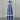32" Octagon; Solar Powered Poly Lighthouses Patriot Blue with White Trim